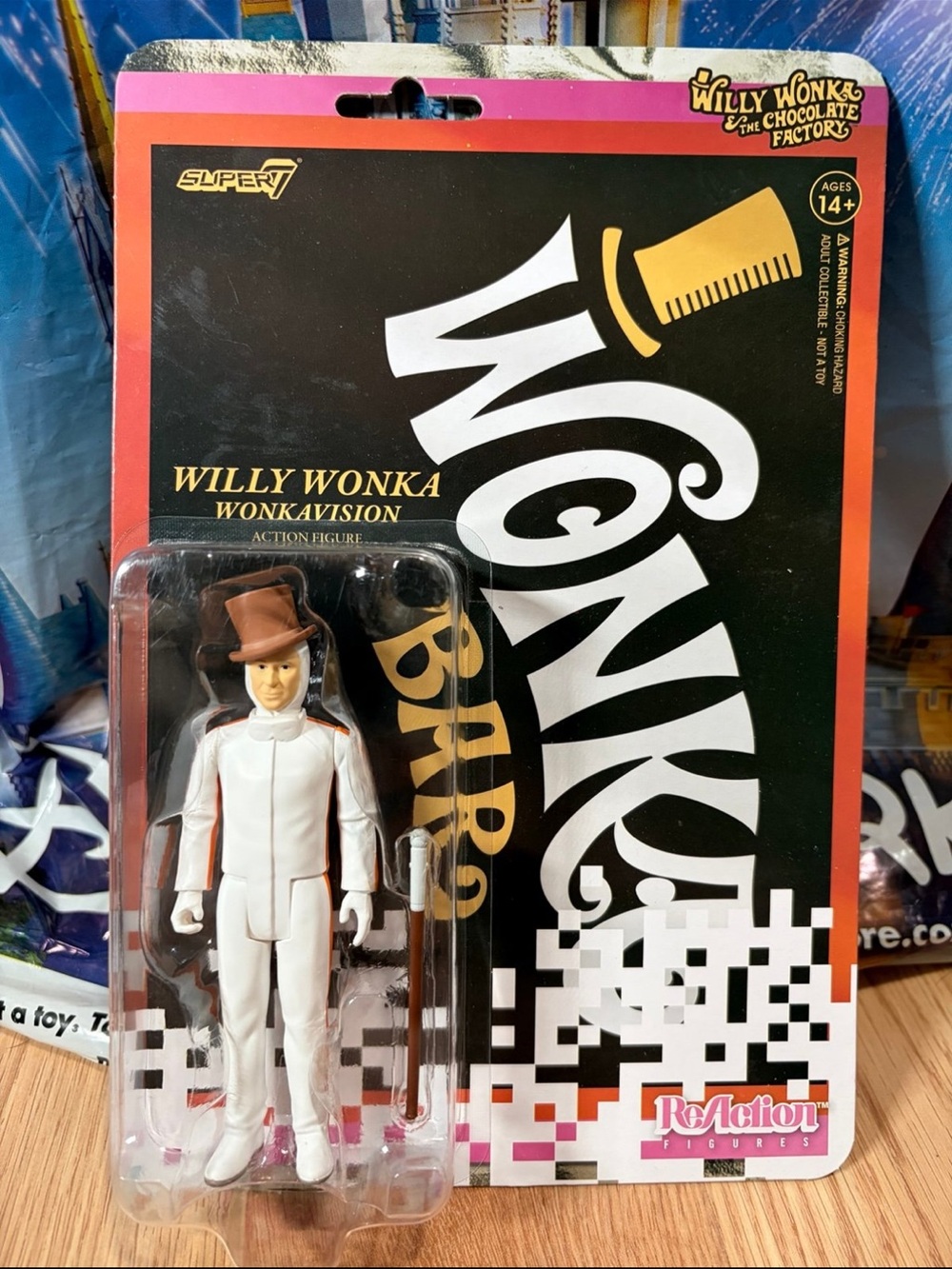 Super 7 Willy Wonka Wonkavision ReAction Figure New